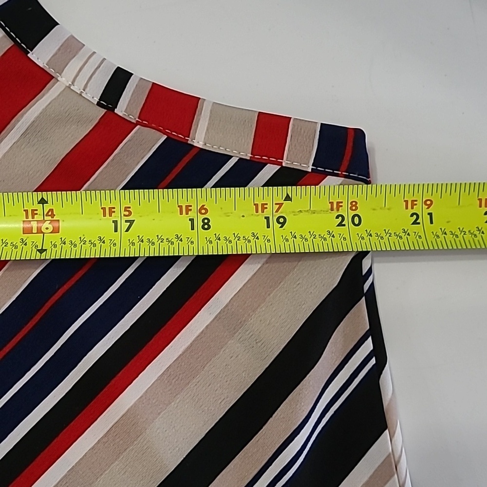 NWT Alchemy Thread Colorful Diagonally Striped Bandana Cut Dress size XL - Picture 8 of 8